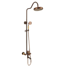 G082 Traditionelle Design -Duscharmäuren mit Bronze, Messing Wasserhahn Badezimmermixer und Duschkopf